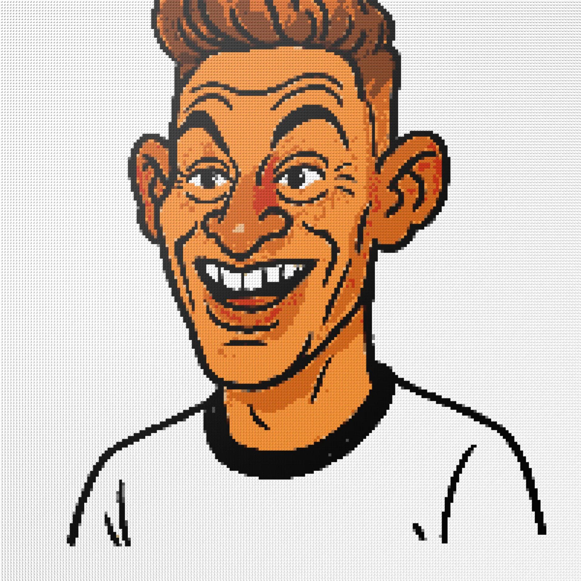 200*200studs, 160*160cm, 63*63inch