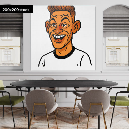 200*200studs, 160*160cm, 63*63inch