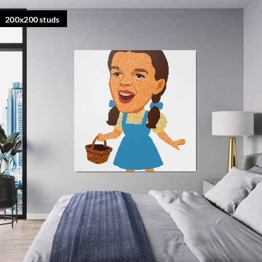 200*200studs, 160*160cm, 63*63inch
