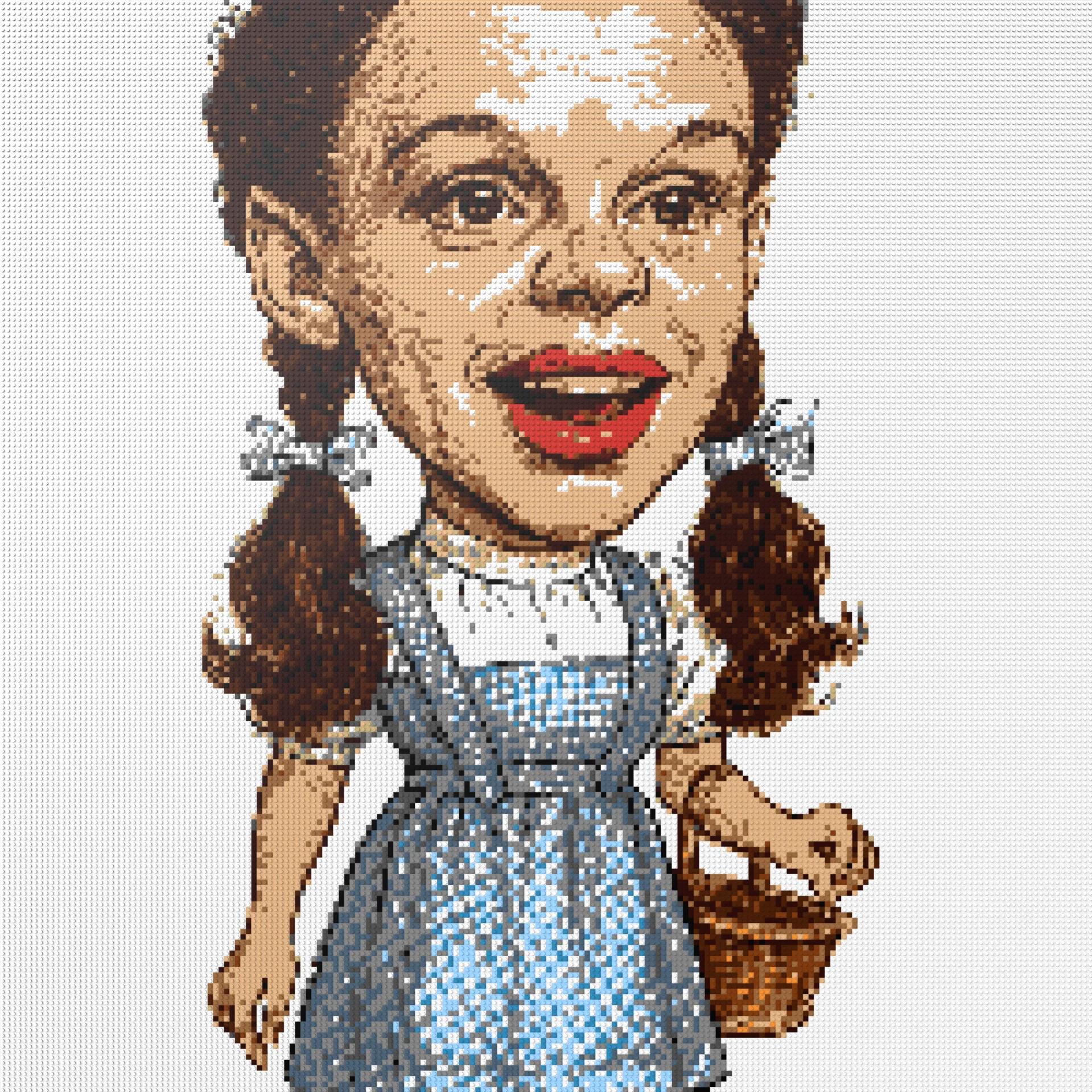 200*200studs, 160*160cm, 63*63inch