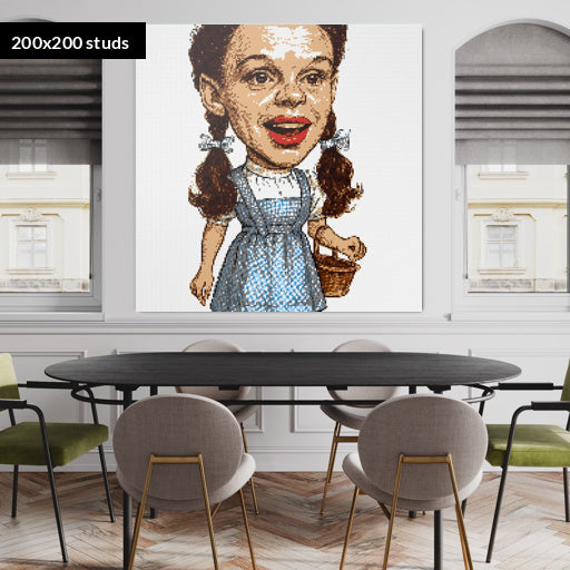 200*200studs, 160*160cm, 63*63inch