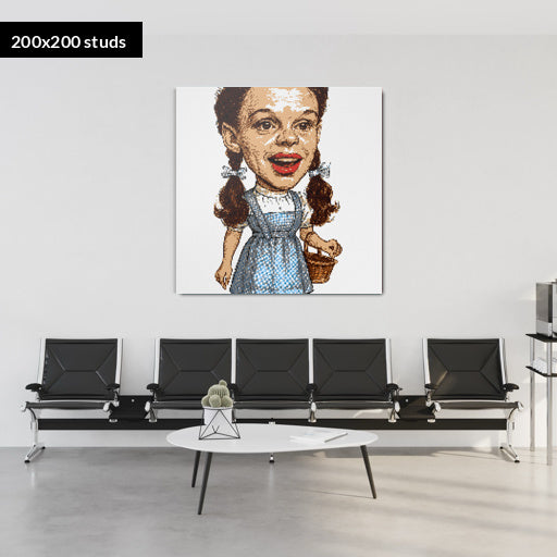 200*200studs, 160*160cm, 63*63inch