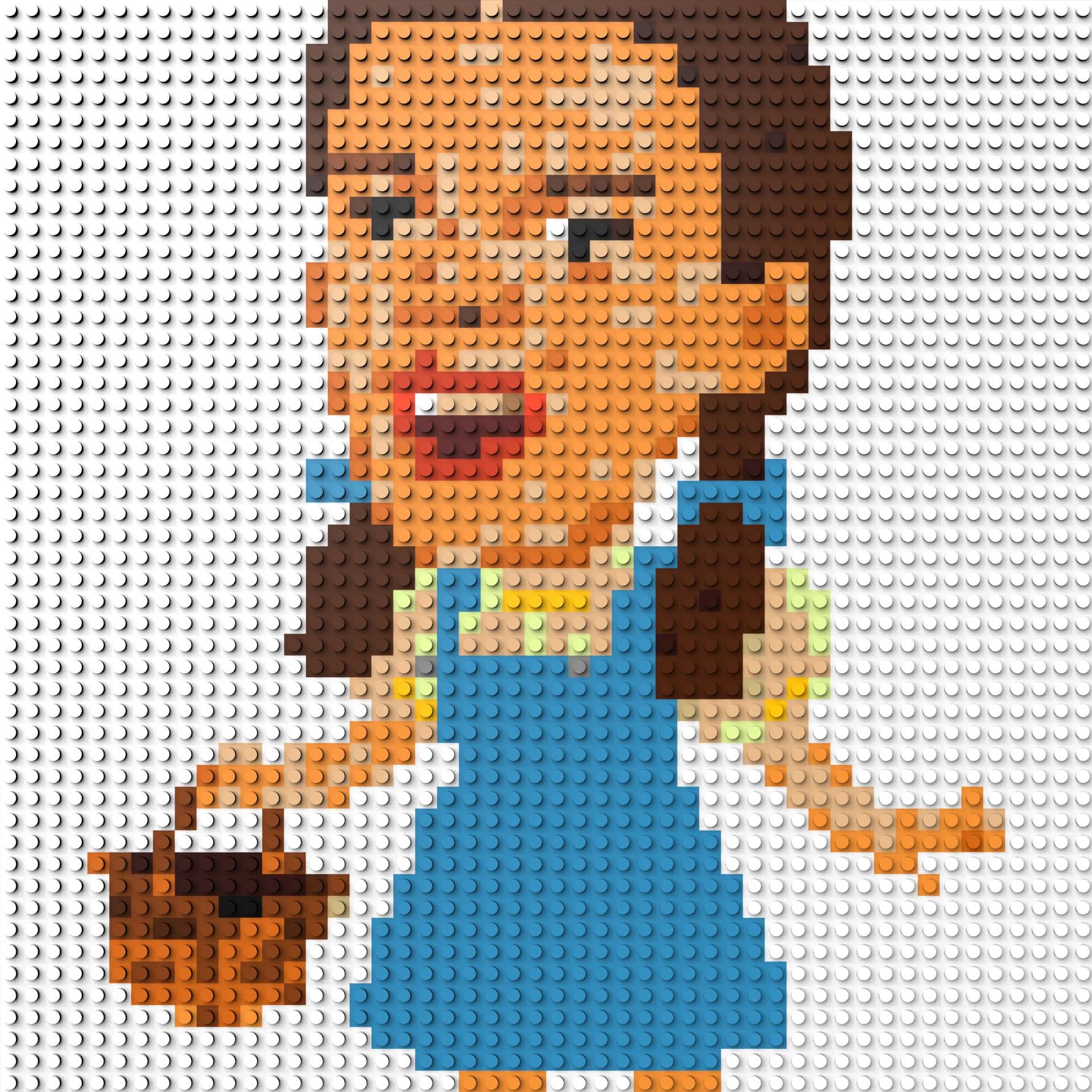 50*50studs, 40*40cm, 15,75*15,75inch