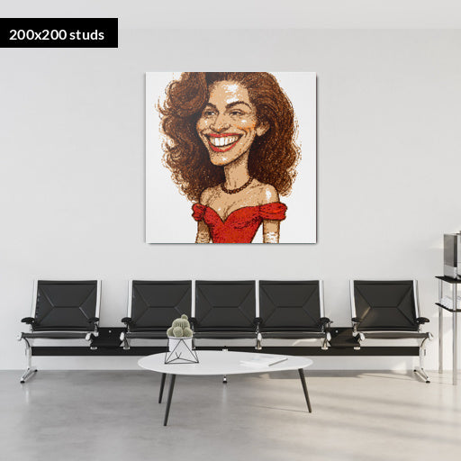 200*200studs, 160*160cm, 63*63inch