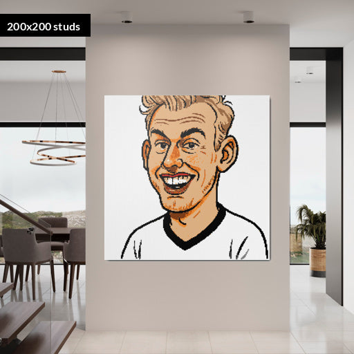 200*200studs, 160*160cm, 63*63inch