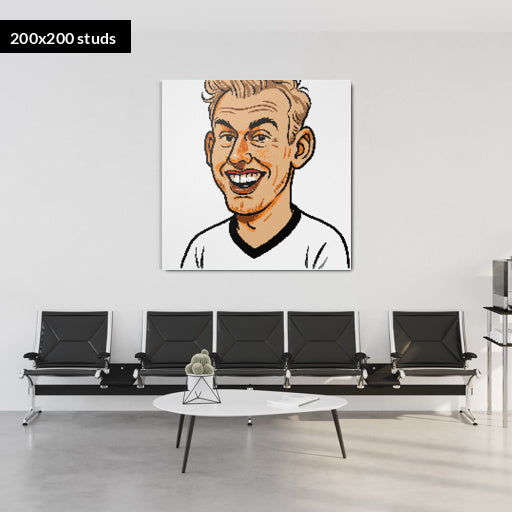 200*200studs, 160*160cm, 63*63inch