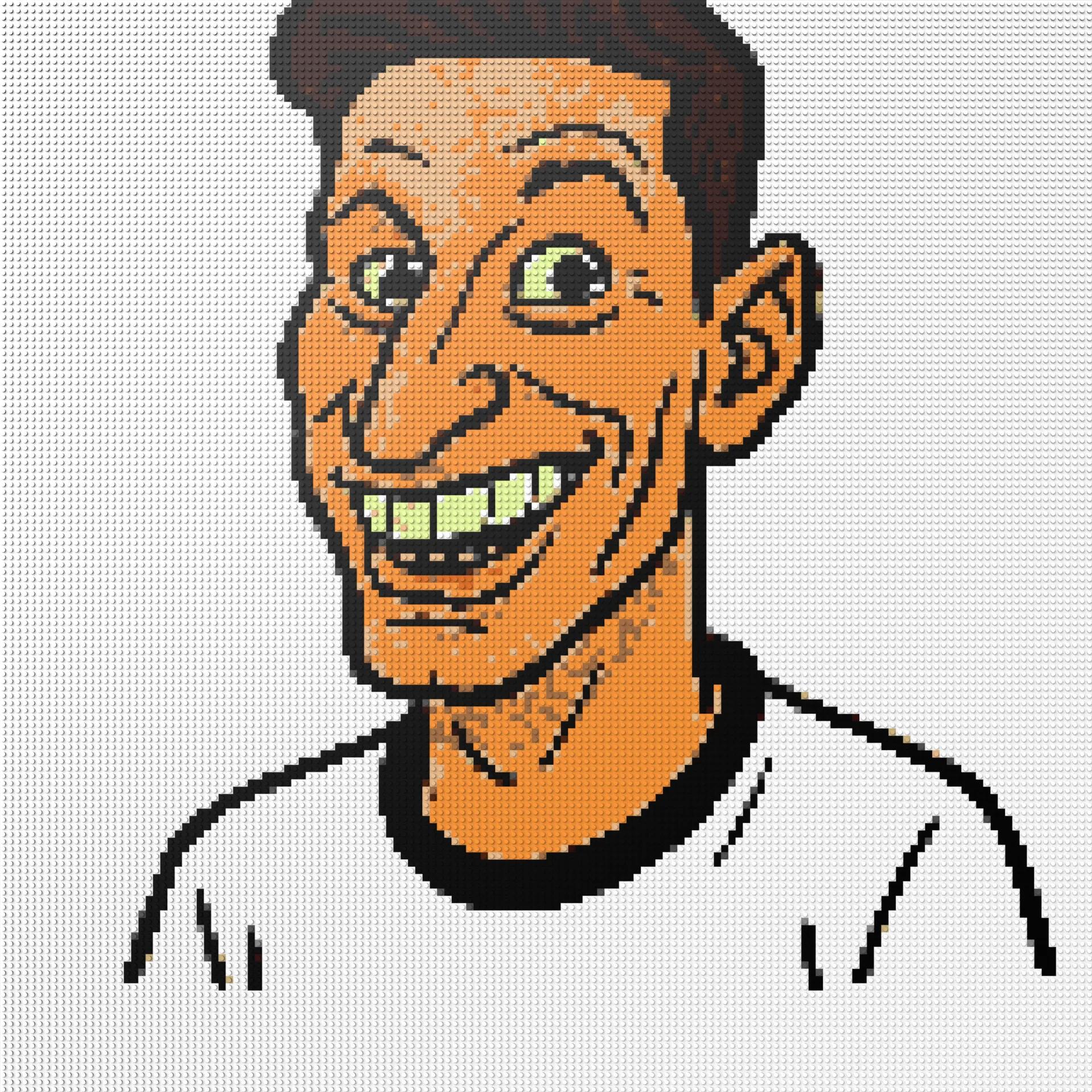 150*150studs, 120*120cm, 47,25*47,25inch