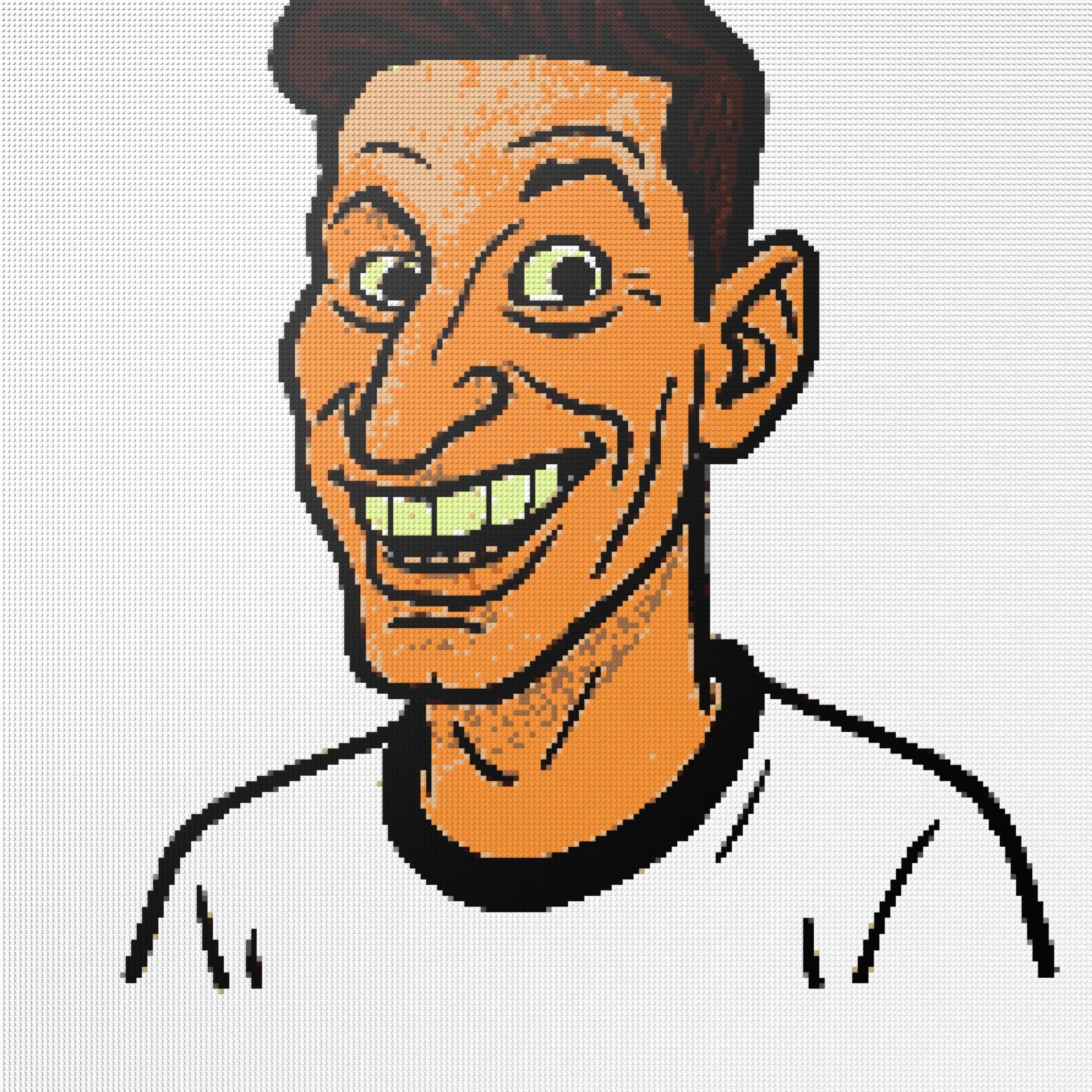 200*200studs, 160*160cm, 63*63inch