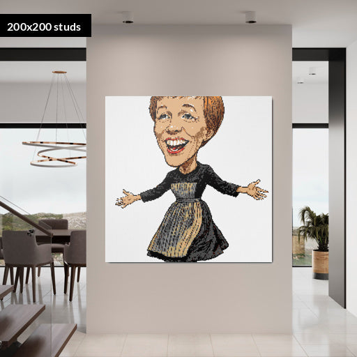 200*200studs, 160*160cm, 63*63inch