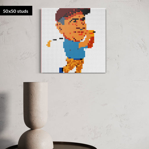 50*50studs, 40*40cm, 15,75*15,75inch