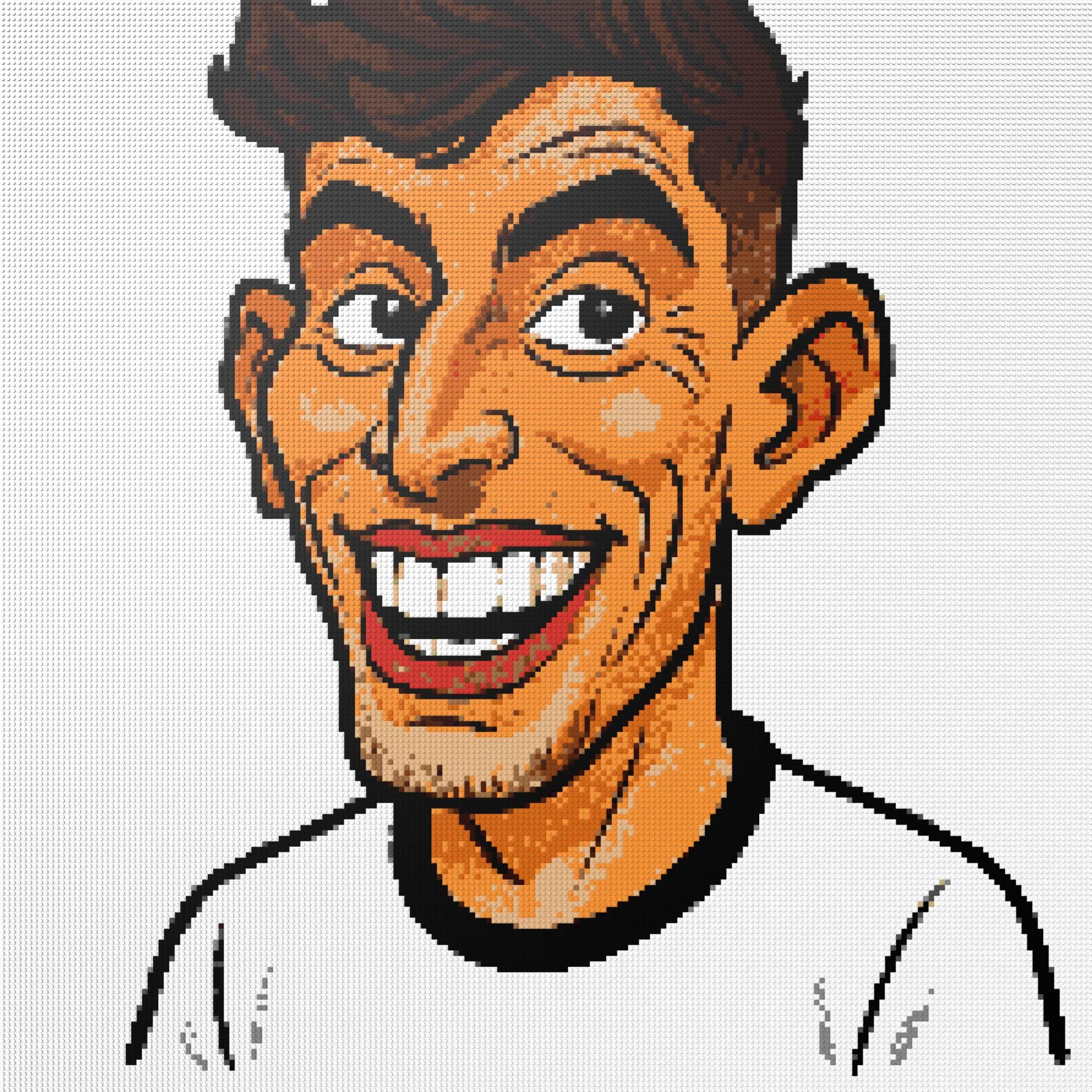 200*200studs, 160*160cm, 63*63inch