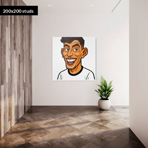 200*200studs, 160*160cm, 63*63inch