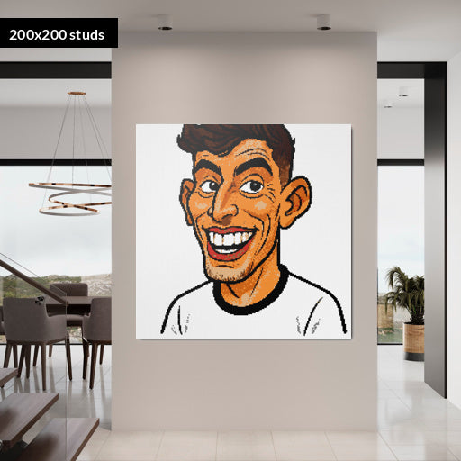 200*200studs, 160*160cm, 63*63inch