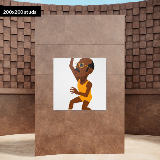 200*200studs, 160*160cm, 63*63inch