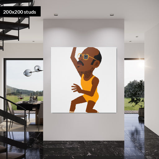 200*200studs, 160*160cm, 63*63inch