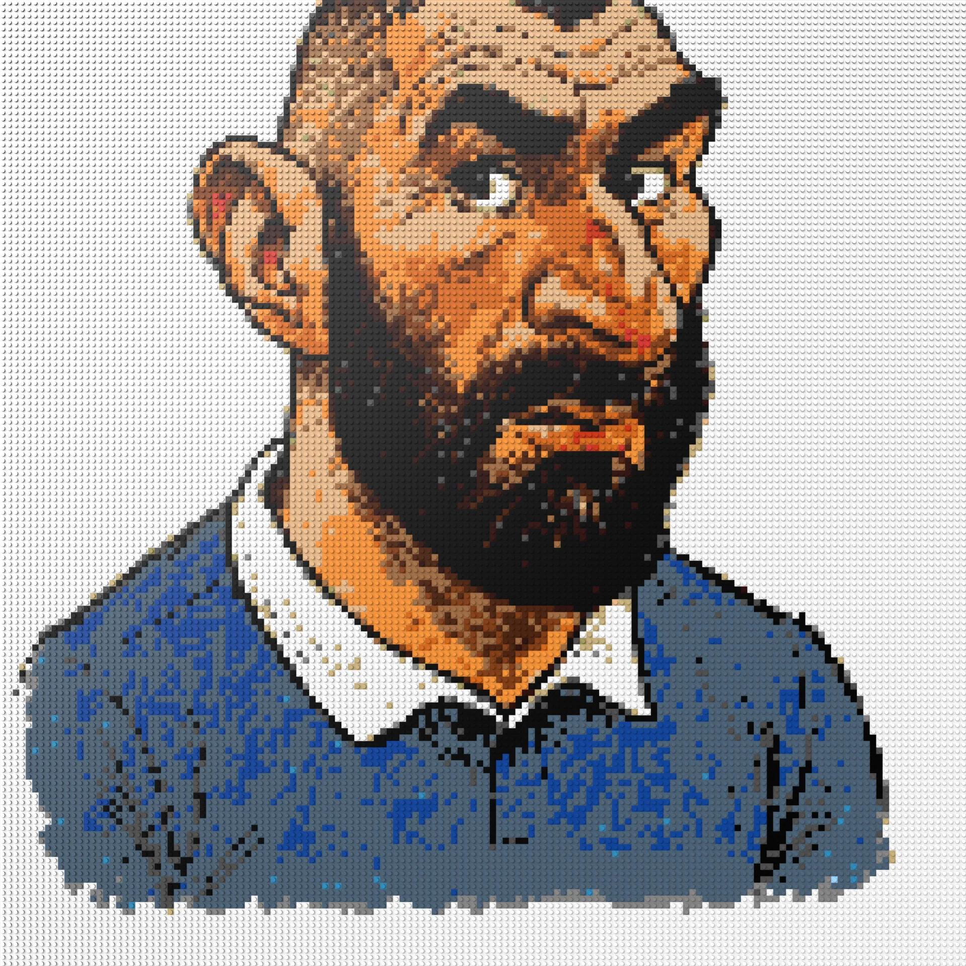 150*150studs, 120*120cm, 47,25*47,25inch