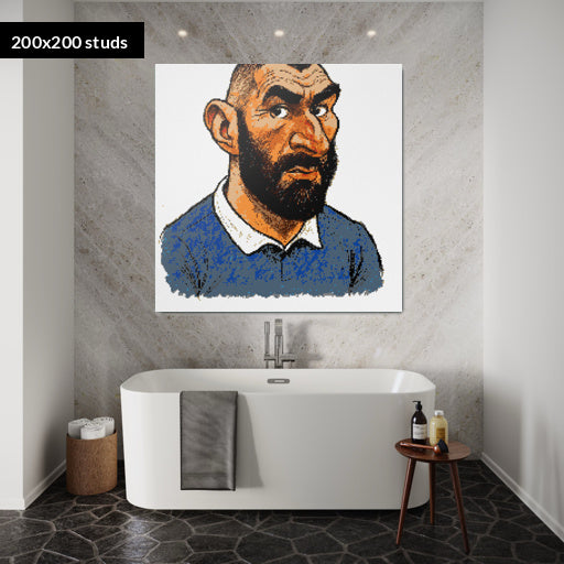 200*200studs, 160*160cm, 63*63inch