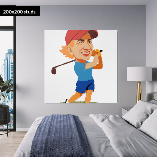 200*200studs, 160*160cm, 63*63inch