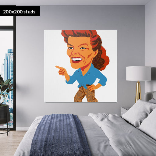 200*200studs, 160*160cm, 63*63inch
