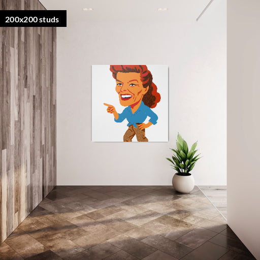 200*200studs, 160*160cm, 63*63inch