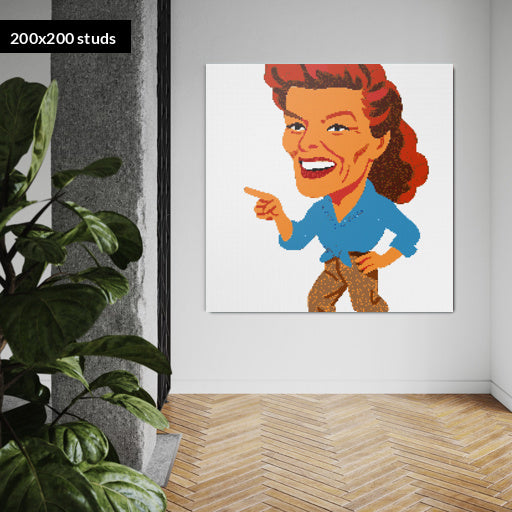200*200studs, 160*160cm, 63*63inch
