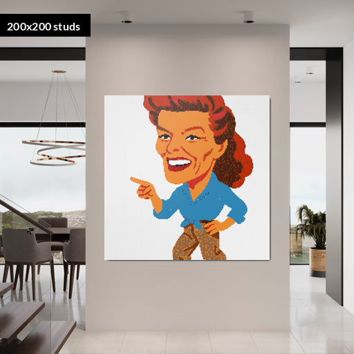 200*200studs, 160*160cm, 63*63inch