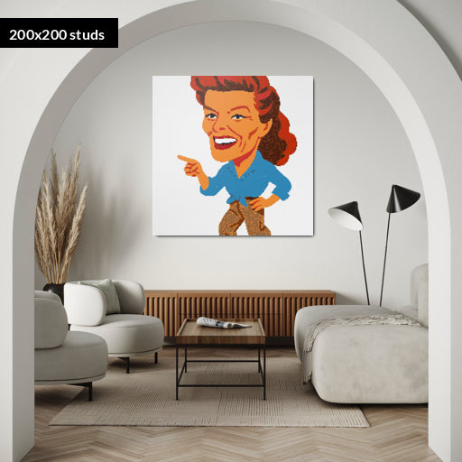 200*200studs, 160*160cm, 63*63inch