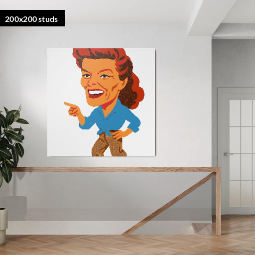 200*200studs, 160*160cm, 63*63inch