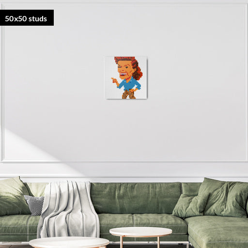 50*50studs, 40*40cm, 15,75*15,75inch