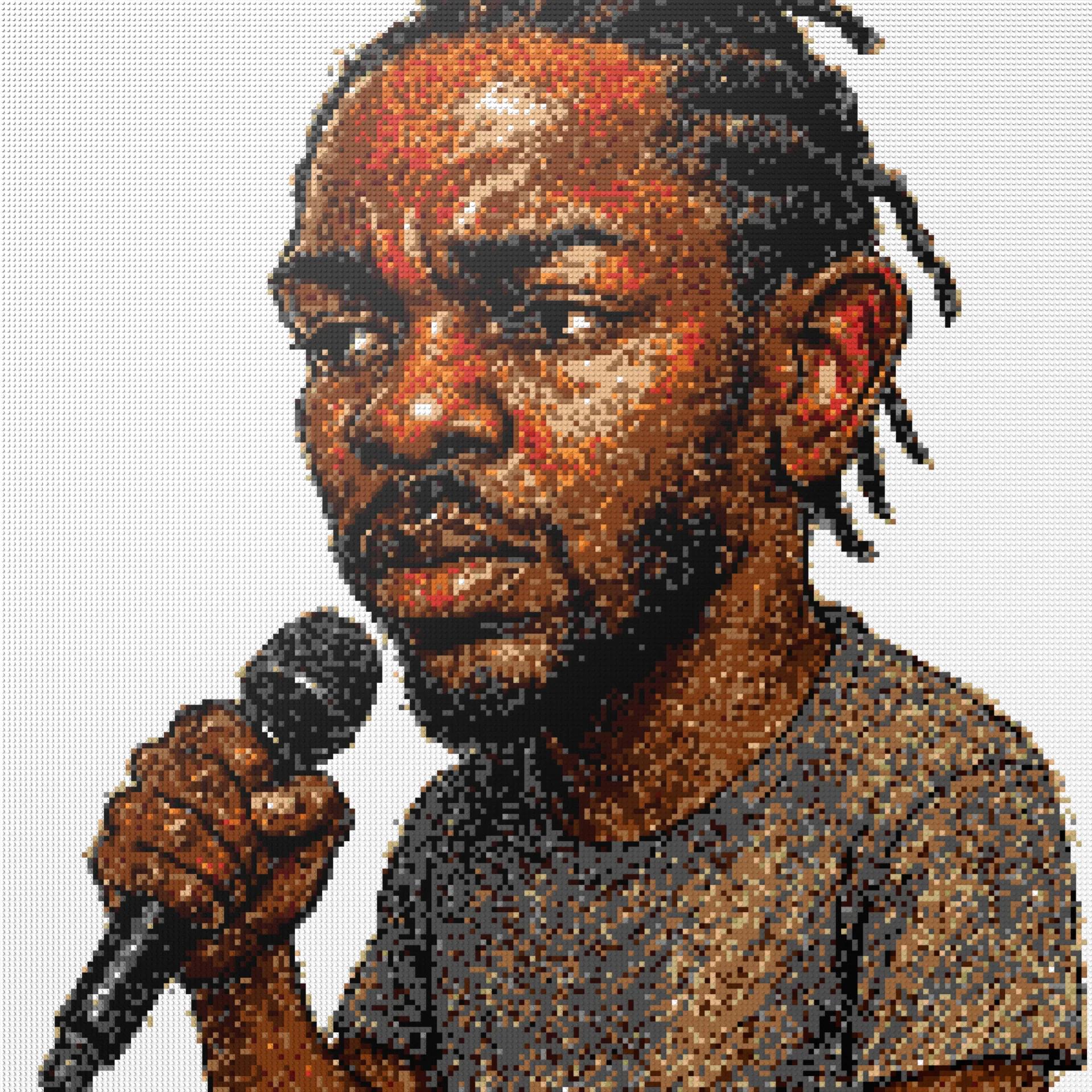 200*200studs, 160*160cm, 63*63inch