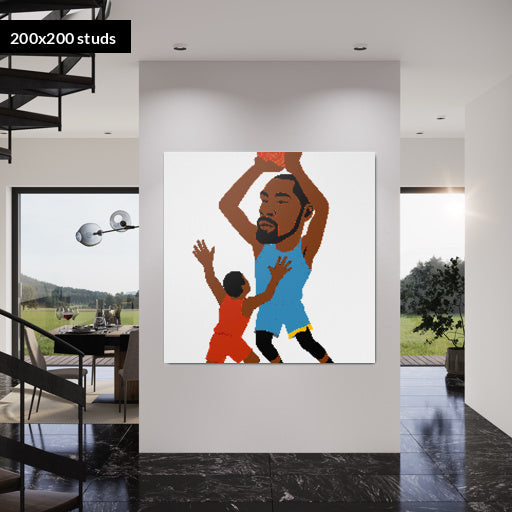 200*200studs, 160*160cm, 63*63inch