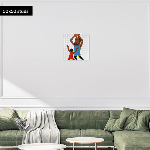 50*50studs, 40*40cm, 15,75*15,75inch