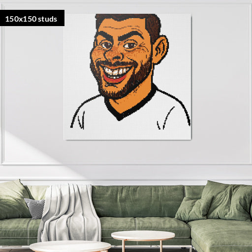 150*150studs, 120*120cm, 47,25*47,25inch