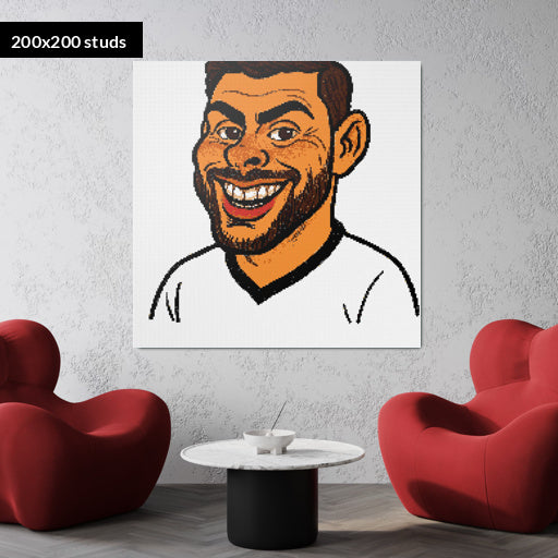 200*200studs, 160*160cm, 63*63inch