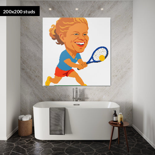 200*200studs, 160*160cm, 63*63inch