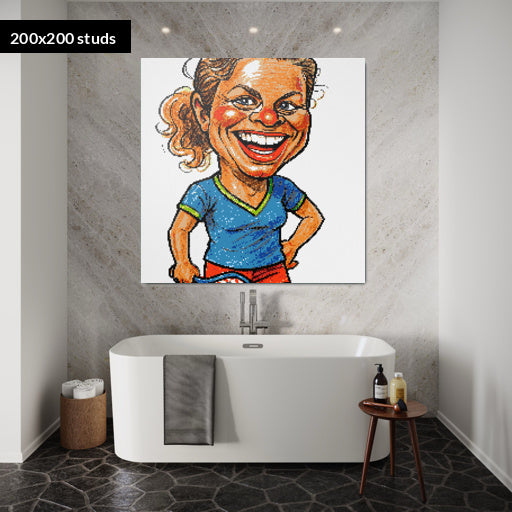 200*200studs, 160*160cm, 63*63inch