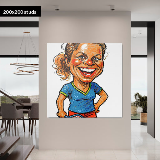 200*200studs, 160*160cm, 63*63inch