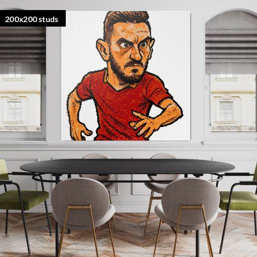 200*200studs, 160*160cm, 63*63inch