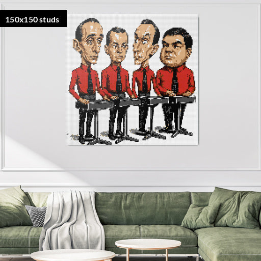 150*150studs, 120*120cm, 47,25*47,25inch