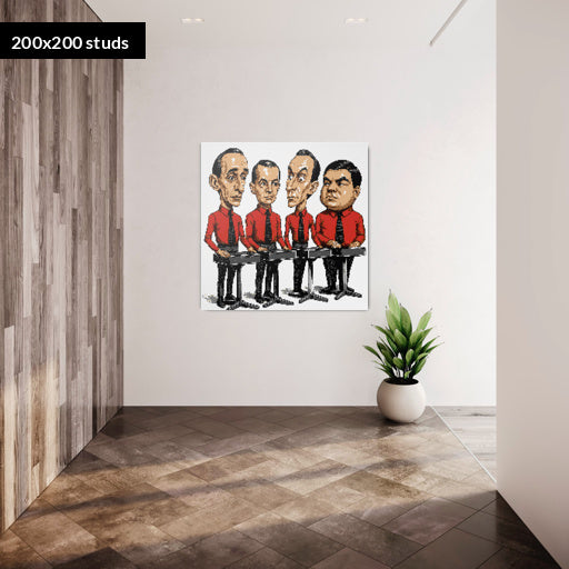 200*200studs, 160*160cm, 63*63inch