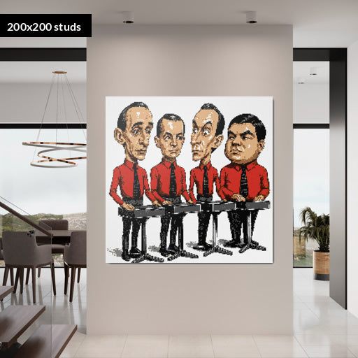 200*200studs, 160*160cm, 63*63inch