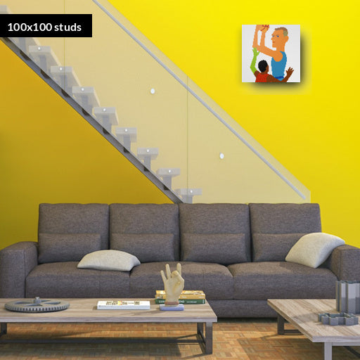 100*100studs, 80*80cm, 31,5*31,5inch