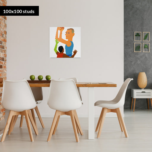 100*100studs, 80*80cm, 31,5*31,5inch