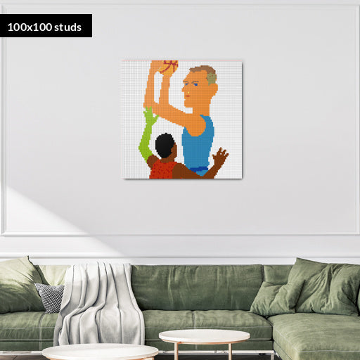 100*100studs, 80*80cm, 31,5*31,5inch