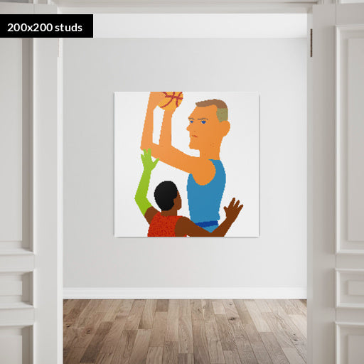 200*200studs, 160*160cm, 63*63inch