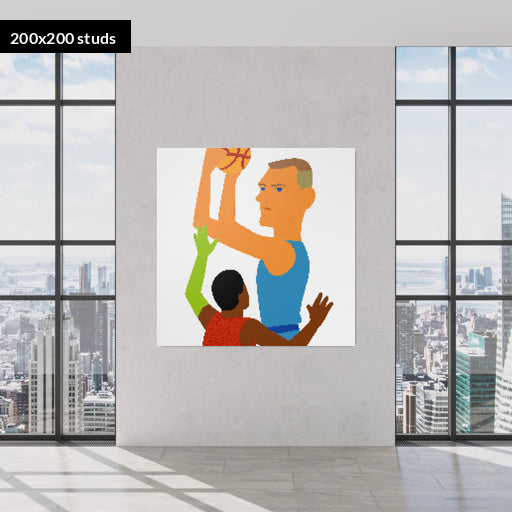 200*200studs, 160*160cm, 63*63inch