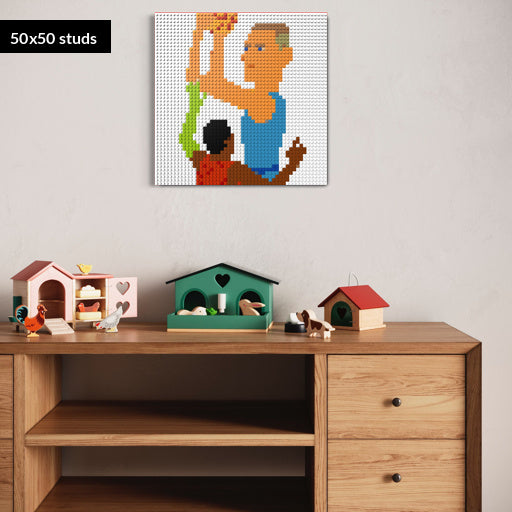 50*50studs, 40*40cm, 15,75*15,75inch