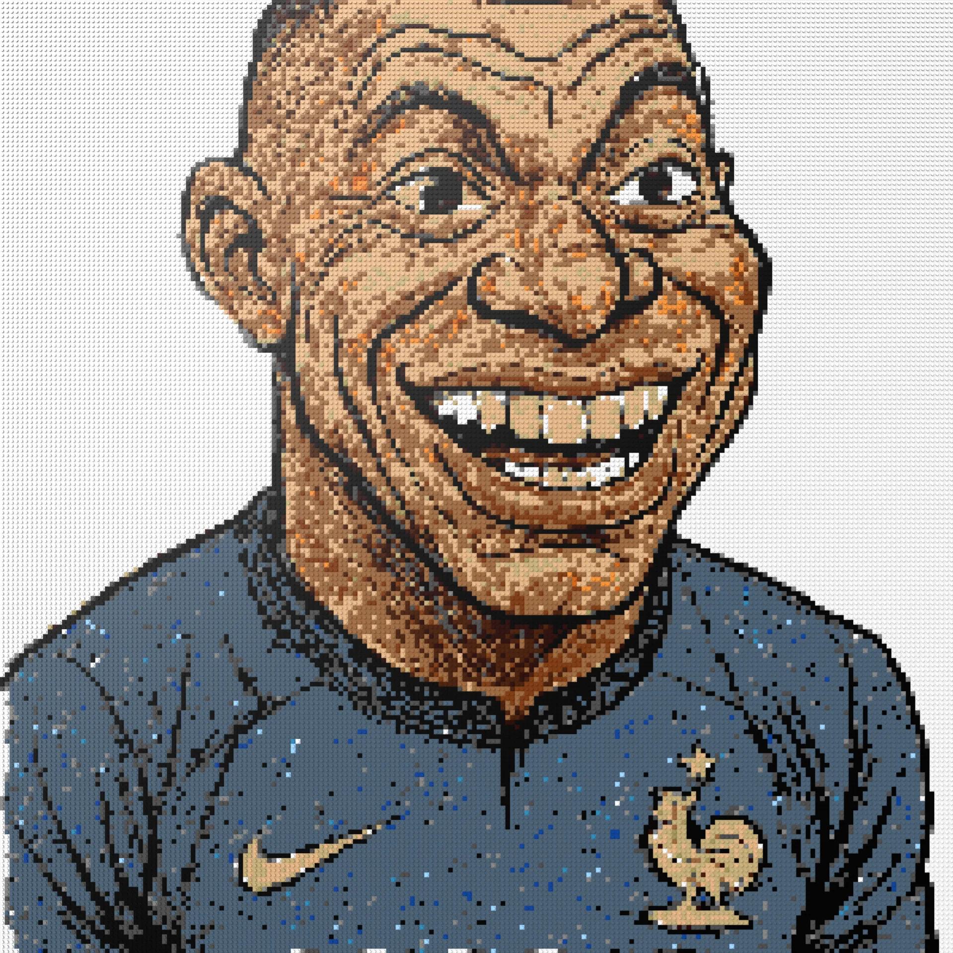 200*200studs, 160*160cm, 63*63inch