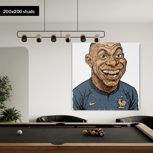 200*200studs, 160*160cm, 63*63inch