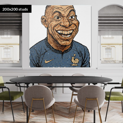 200*200studs, 160*160cm, 63*63inch